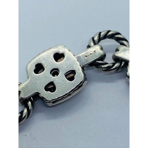 David Yurman Citrine Stones Albion Cable Bracelet Sterling 18K - Picture 9 of 13